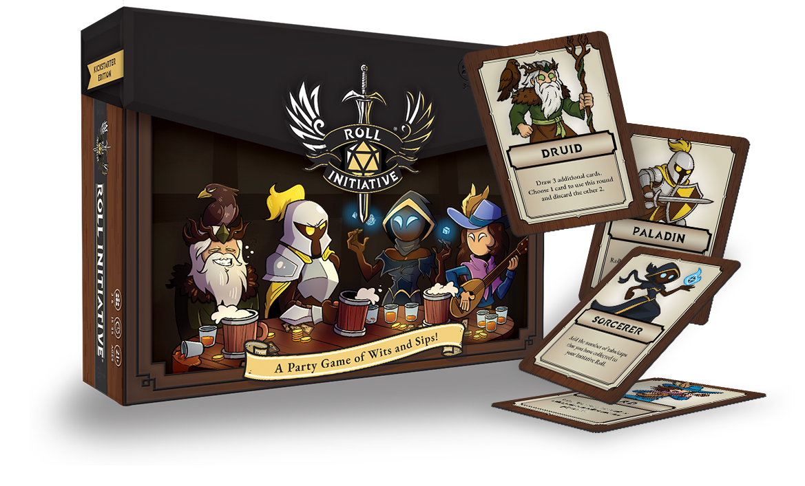 Roll Initiative | A Party Game of Wits and Sips! | Kickstarter Edition